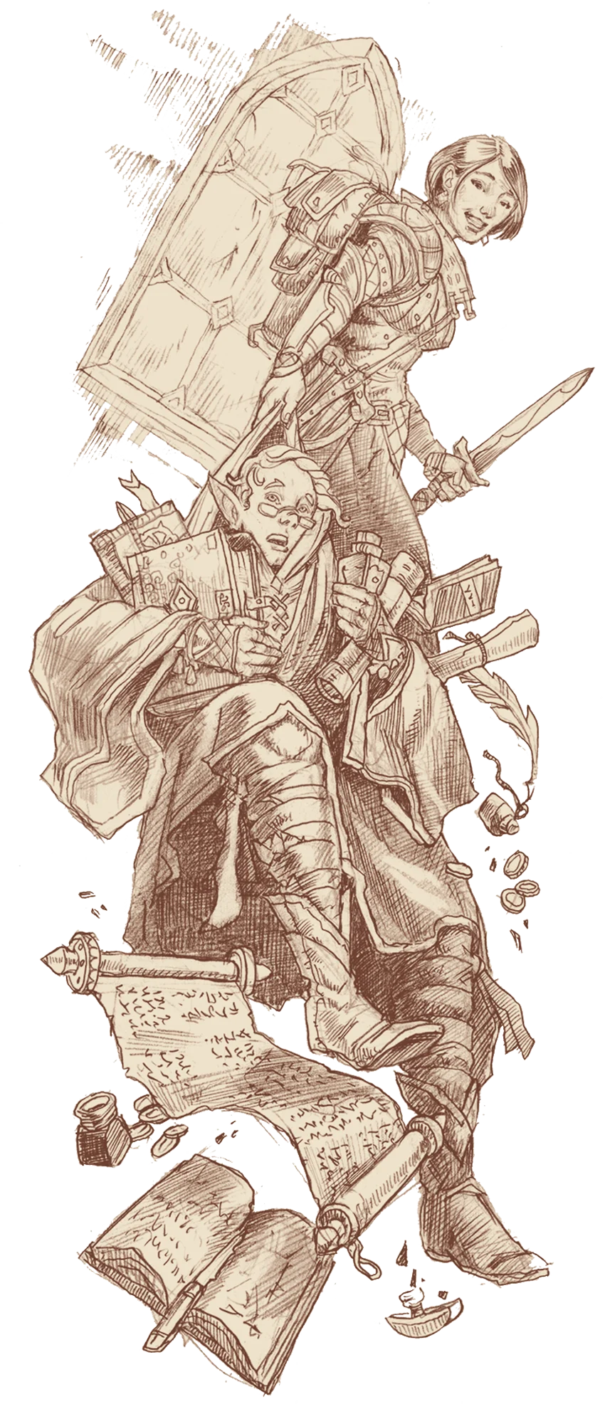 Consider how your choices combine to set your character on the path to adventure