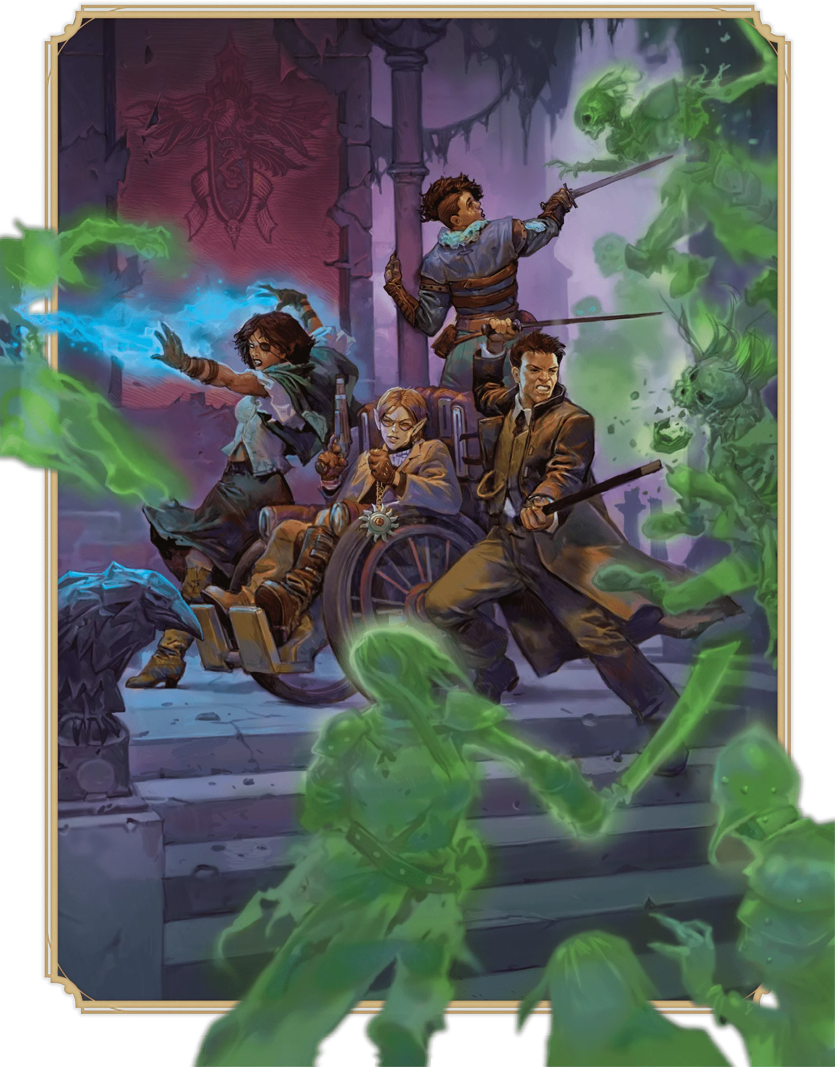 Dvojčata Weathermay-Foxgroveových, Gennifer a Laurie, spolu s vyšetřovateli Alanikem Rayem a Arthurem Sedgwickem bojují, aby unikli hrůzám hradu Ravenloft