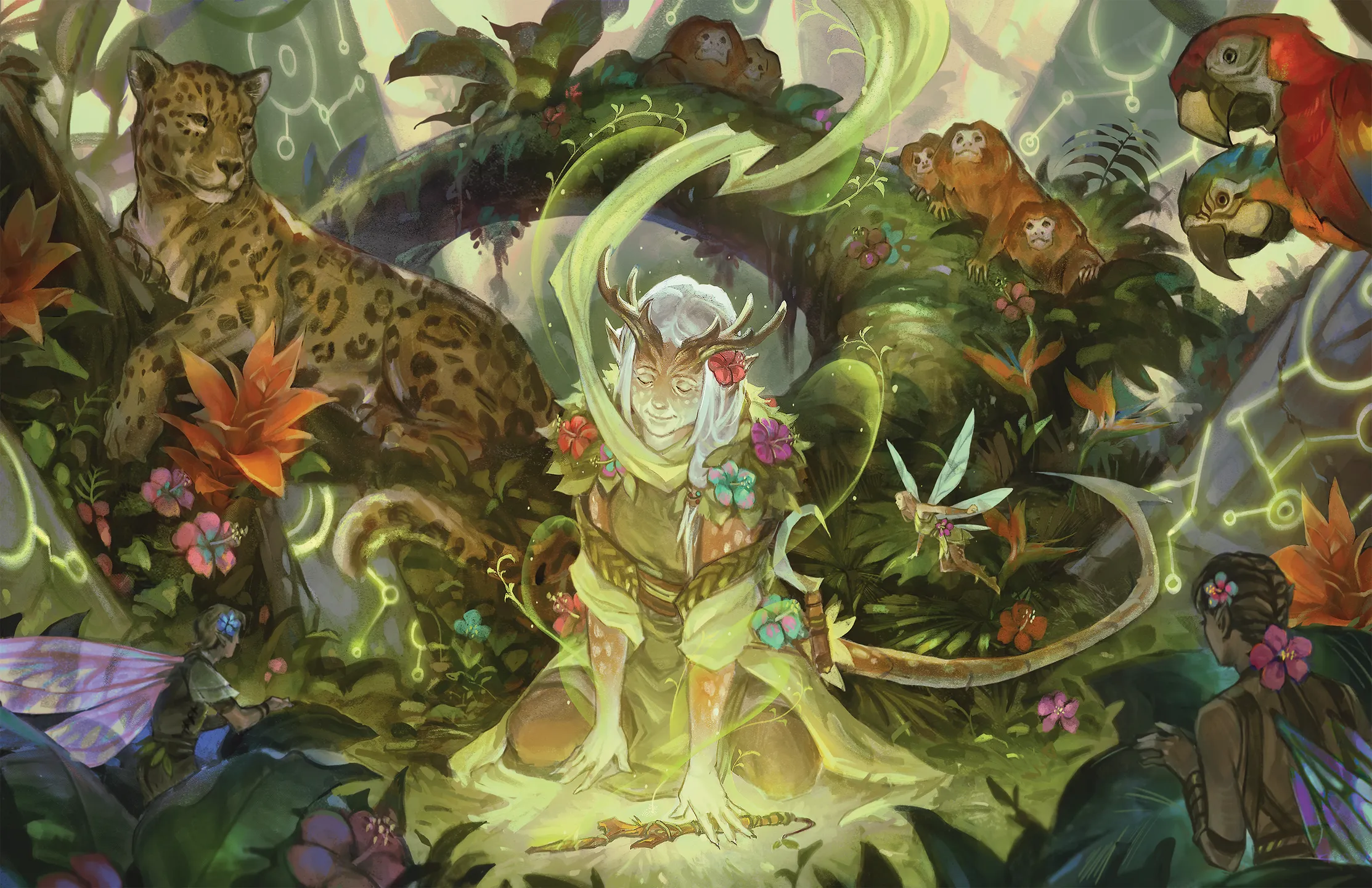 Druid usměrňuje sílu přírody skrze svou magii